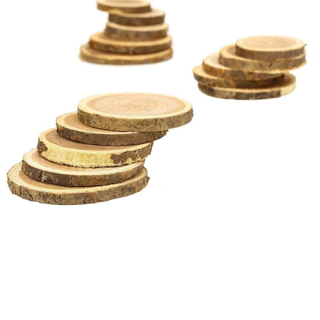 Natural Round Cedar Wood Slices Party Tabletop Decorations