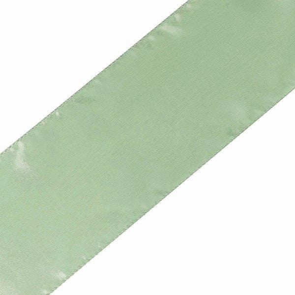 5 pcs Willow Green Satin Chair Sashes