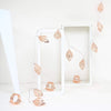 5 ft 10 LED Rose Gold Metal Leaves Fairy Lights Battery Operated Garland