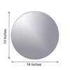 4 pcs 14" wide Round Mirrors Centerpieces