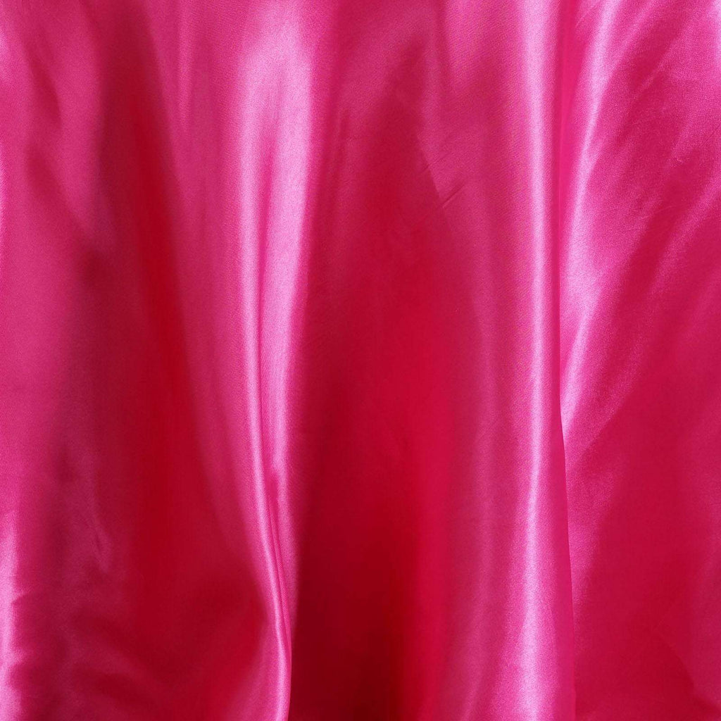 Fuchsia (Fushia) 108" Satin Round Tablecloth