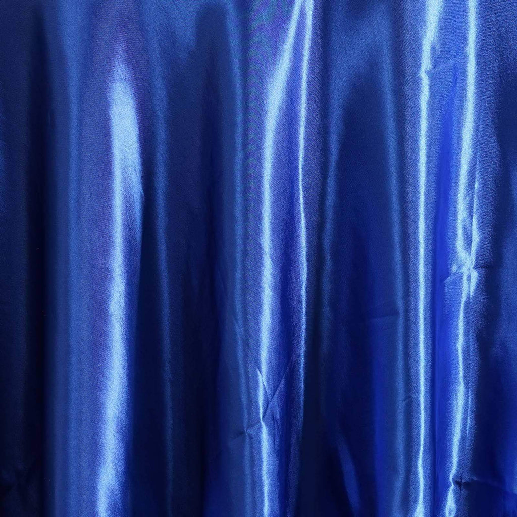 Royal Blue 108" Satin Round Tablecloth