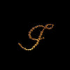 12 pcs Letter "H" Gold Rhinestones Gem Stickers