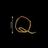 12 pcs Letter "N" Gold Rhinestones Gem Stickers