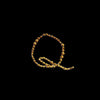 12 pcs Letter "N" Gold Rhinestones Gem Stickers