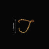 12 pcs Letter "P" Gold Rhinestones Gem Stickers