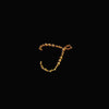 12 pcs Letter "P" Gold Rhinestones Gem Stickers