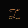 12 pcs Letter "U" Gold Rhinestones Gem Stickers