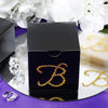 12 pcs Letter "A" Gold Rhinestones Gem Stickers