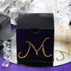 12 pcs Letter "J" Gold Rhinestones Gem Stickers