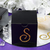 12 pcs Letter "O" Gold Rhinestones Gem Stickers